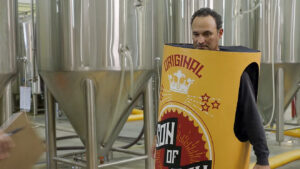 Can in the brewery